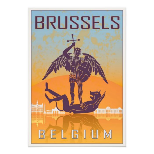 Brussels vintage poster (Voorkant)
