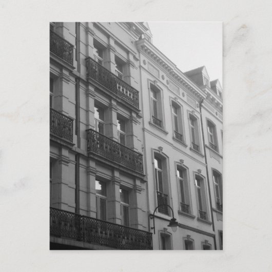 Brusselse architectuur briefkaart (Voorkant)