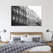 Brusselse architectuur canvas afdruk (Insitu (Slaapkamer))