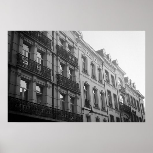 Brusselse architectuur poster (Voorkant)