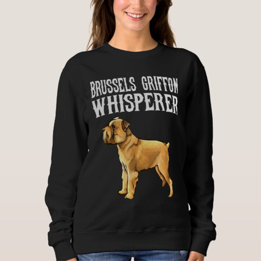 Brusselse Griffon Fluisteraar Hond Trui (Voorkant)