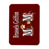Brusselse Griffon hond MOEDER Magneet (Verticaal)