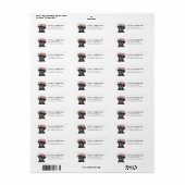 Brusselse Griffon Hond Retour Adres Labels (Full Sheet)