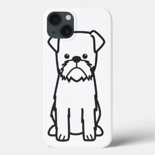 Brusselse Griffon Hondenras Cartoon Case-Mate iPhone Case