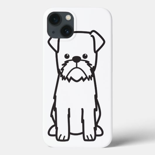 Brusselse Griffon Hondenras Cartoon Case-Mate iPhone Case (Achterkant)