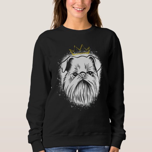 Brusselse Griffon met Kroon Trui (Voorkant)