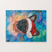 Brusselse Griffon rashond Legpuzzel Kerstmis (Horizontaal)