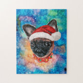 Brusselse Griffon rashond Legpuzzel Kerstmis (Verticaal)