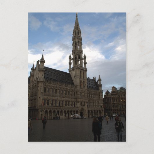 Brusselse stadhuis briefkaart (Voorkant)