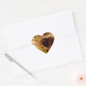 Brutaal Aapje. Hart Sticker (Envelop)