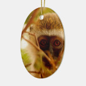 Brutaal Aapje. Keramisch Ornament (Links)