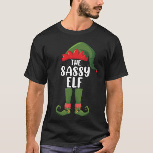 Brutaal Elf Bijpassende Familie Groep Kerstfeest T-shirt
