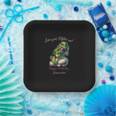 Brutaal Elf Team Kerst Meiden Avond Uit Verjaardag Papieren Bordje (Feest)