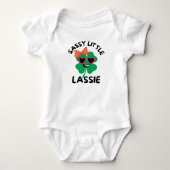 Brutaal Klein Meisje: St. Patrick's Day Kinderen B Romper (Voorkant)