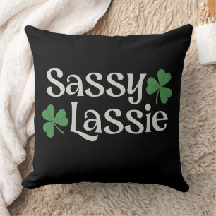 Brutaal Meisje St Patrick's Day Ierse Meisje Klave Kussen