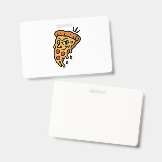 🍕 Brutaal Pizzapunt Badge (Voor- en achterkant)