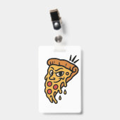 🍕 Brutaal Pizzapunt Badge (Voorzijde met clip)