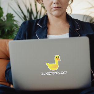 Brutaal Schattig Sarcastisch Eendenhumor Sticker