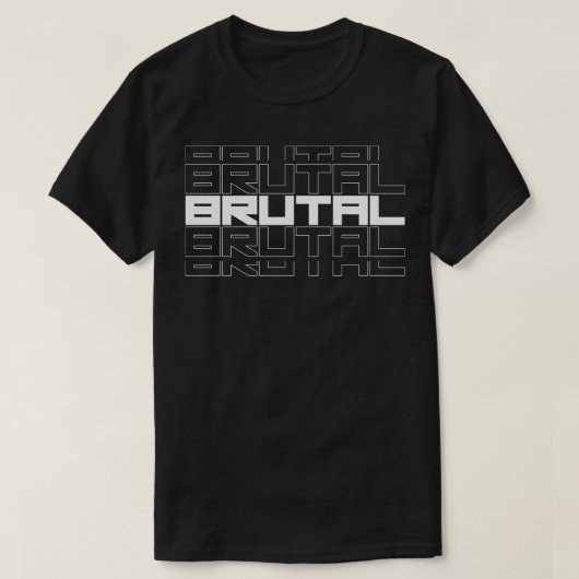 Brutaal vet tekstontwerp t-shirt (Design voorkant)