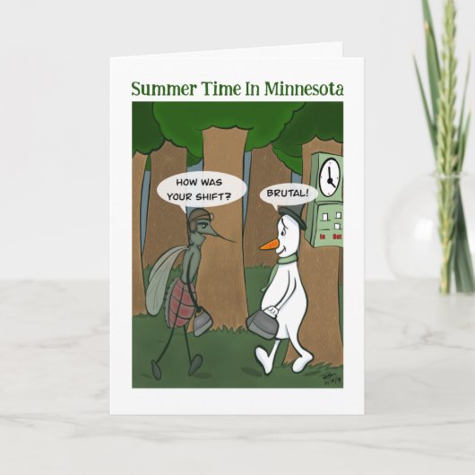 Brutaal Wenskaart Kaart (Voorkant)