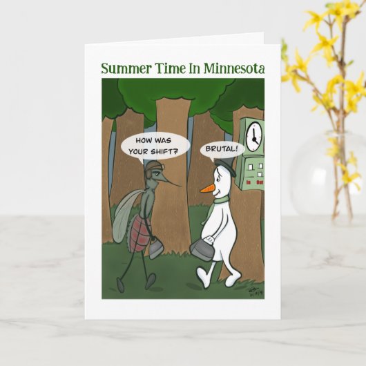 Brutaal Wenskaart Kaart (Gele Bloem)