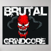 Brutal Grindcore Poster (Voorkant)