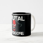Brutal Grindcore Tweekleurige Koffiemok (Voorkant rechts)