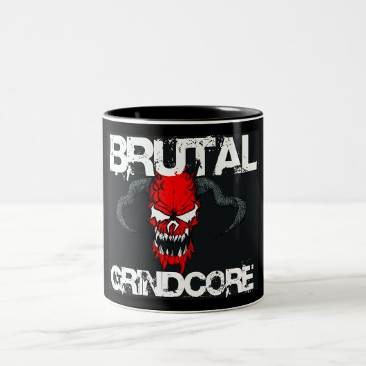 Brutal Grindcore Tweekleurige Koffiemok (Center)