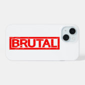 Brutal Stamp iPhone 15 Case (Achterkant horizontaal)