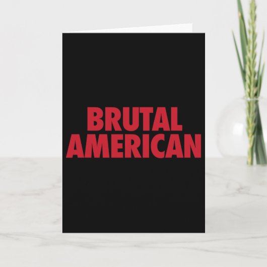 Brutale Amerikaan Kaart (Voorkant)