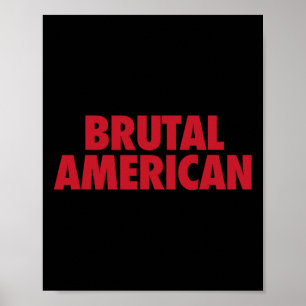 Brutale Amerikaan  Poster