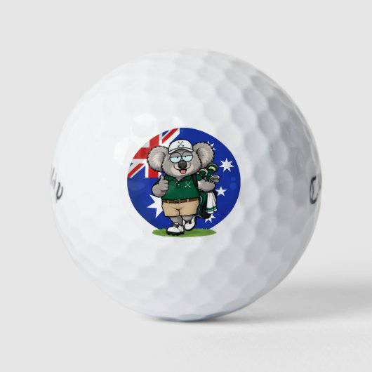 brutale Australische Koala Golfballen (Voorkant)