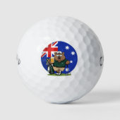 brutale Australische Wombat Golfballen (Voorkant)