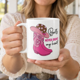 Brutale Cowgirl Roze Cowboylaarzen Western Koffiemok