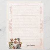  brutale dames high tea gevoerd briefpapier (Voorkant / Achterkant)