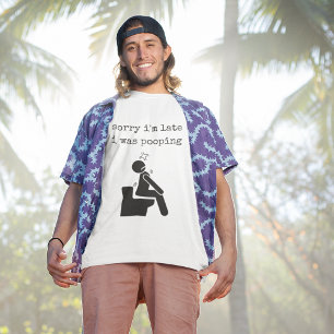 Brutale eerlijke sorry dat ik laat ben ik was aan t-shirt