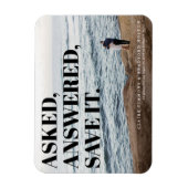 Brutale en brutale typografische huwelijksuitnodig magneet (Verticaal)