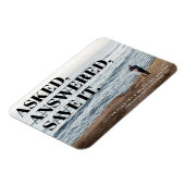 Brutale en brutale typografische huwelijksuitnodig magneet (Linkerzijde)