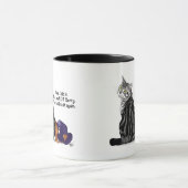 Brutale Geen Spijt Tabby Kat Grappig Mok (Midden)
