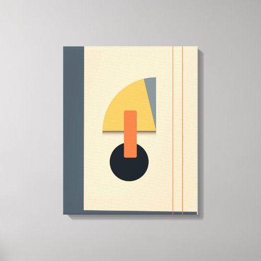 Brutale geometrische vormen canvas afdruk (Voorkant)