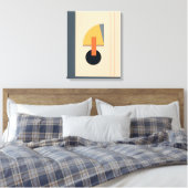 Brutale geometrische vormen canvas afdruk (Insitu (Slaapkamer))