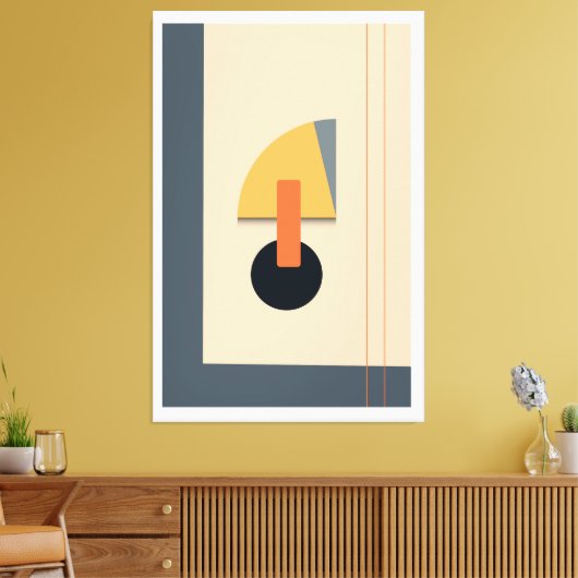 Brutale geometrische vormen canvas afdruk (Insitu (Woonkamer))