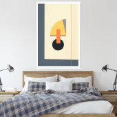 Brutale geometrische vormen canvas afdruk (Insitu (Slaapkamer))