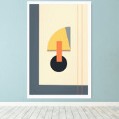 Brutale geometrische vormen canvas afdruk (Insitu (Houten vloer))