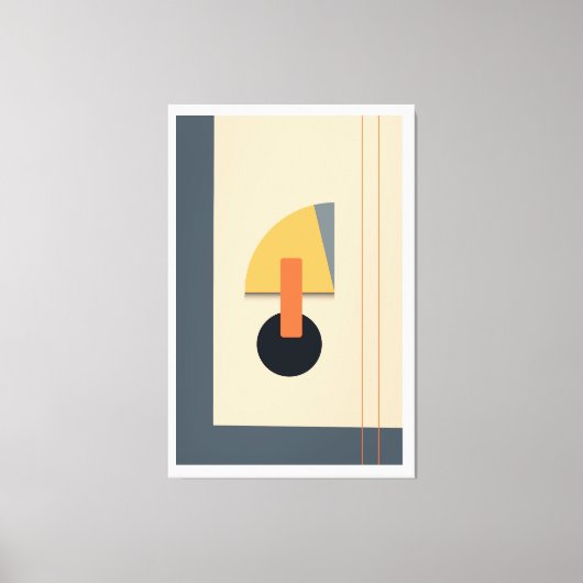 Brutale geometrische vormen canvas afdruk (Voorkant)