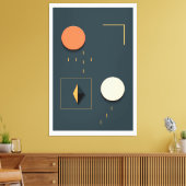 Brutale geometrische vormen canvas afdruk (Insitu (Woonkamer))