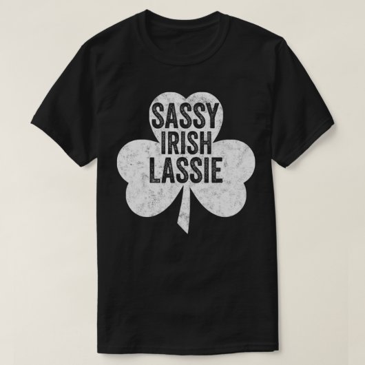 Brutale Ierse Meisje T-shirt Grappige St. Patrick (Design voorkant)