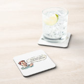  brutale jongen met tweevingerige groet bier onderzetter (Rechterzijde)