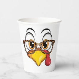 Brutale kalkoen voor Thanksgiving Papieren Bekers