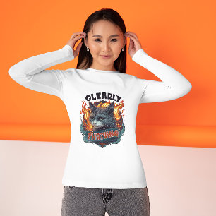 Brutale Kat in Vlammen – Klaarblijkelijk Overleven T-shirt